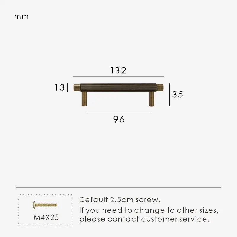 SOLENA Solid Brass Kitchen & Cabinet Handles