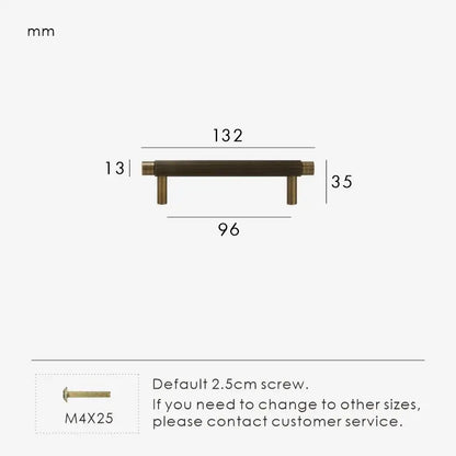 SOLENA Solid Brass Kitchen & Cabinet Handles