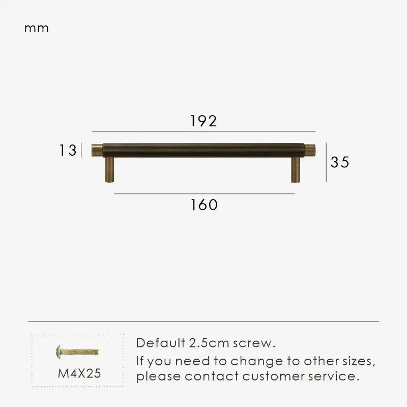 SOLENA Solid Brass Kitchen & Cabinet Handles
