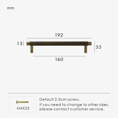 SOLENA Solid Brass Kitchen & Cabinet Handles