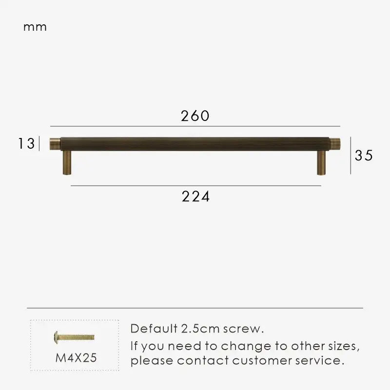 SOLENA Solid Brass Kitchen & Cabinet Handles