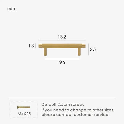SOLENA Solid Brass Kitchen & Cabinet Handles