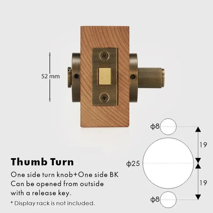 SOLUS Bathroom Thumb Turn Lock