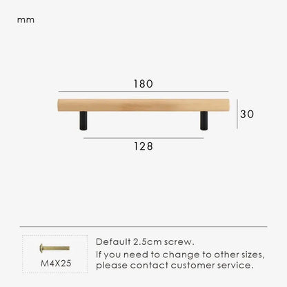 TEKEA Wood AND Brass Kitchen & Cabinet Handle