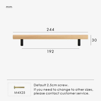 TEKEA Wood AND Brass Kitchen & Cabinet Handle