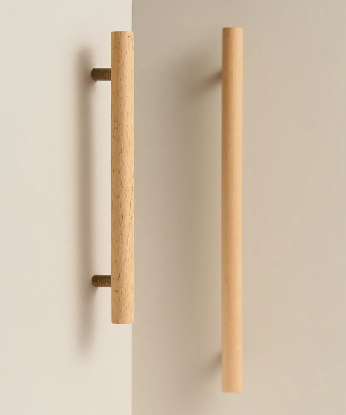 TEKEA Wood AND Brass Kitchen & Cabinet Handle