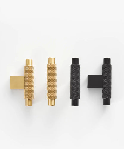 URBANO Solid Brass Knurled T-Bar Handle