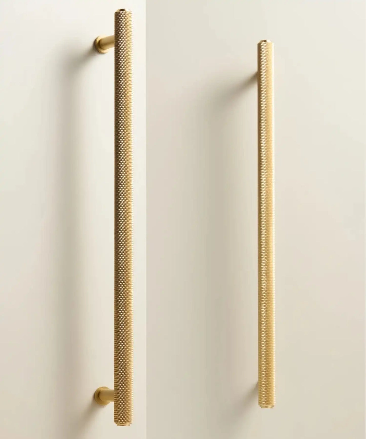 VELARA Knurled Solid Brass Kitchen & Cabinet Handle