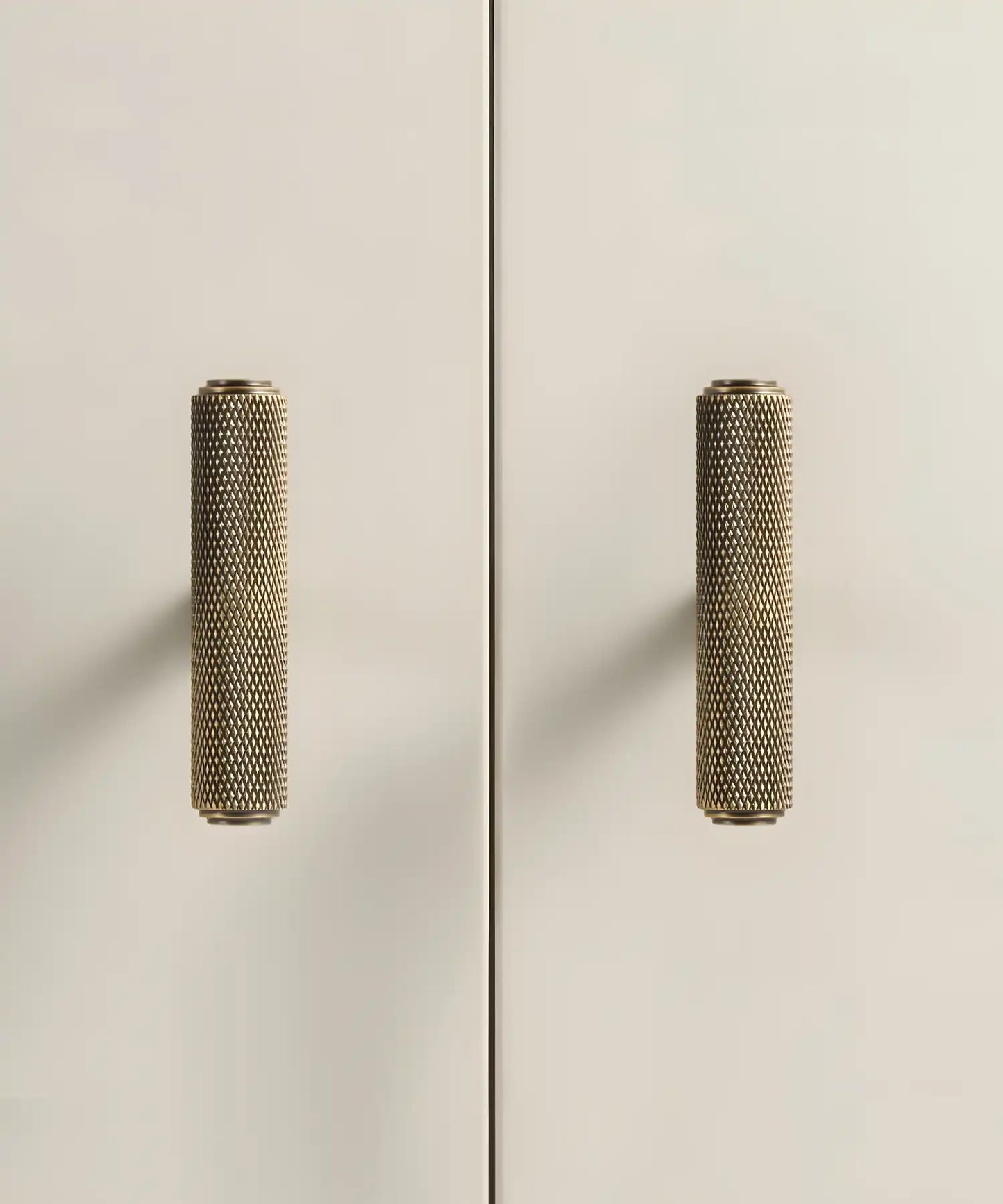 VELARA Knurled Solid Brass T-Bar Handle