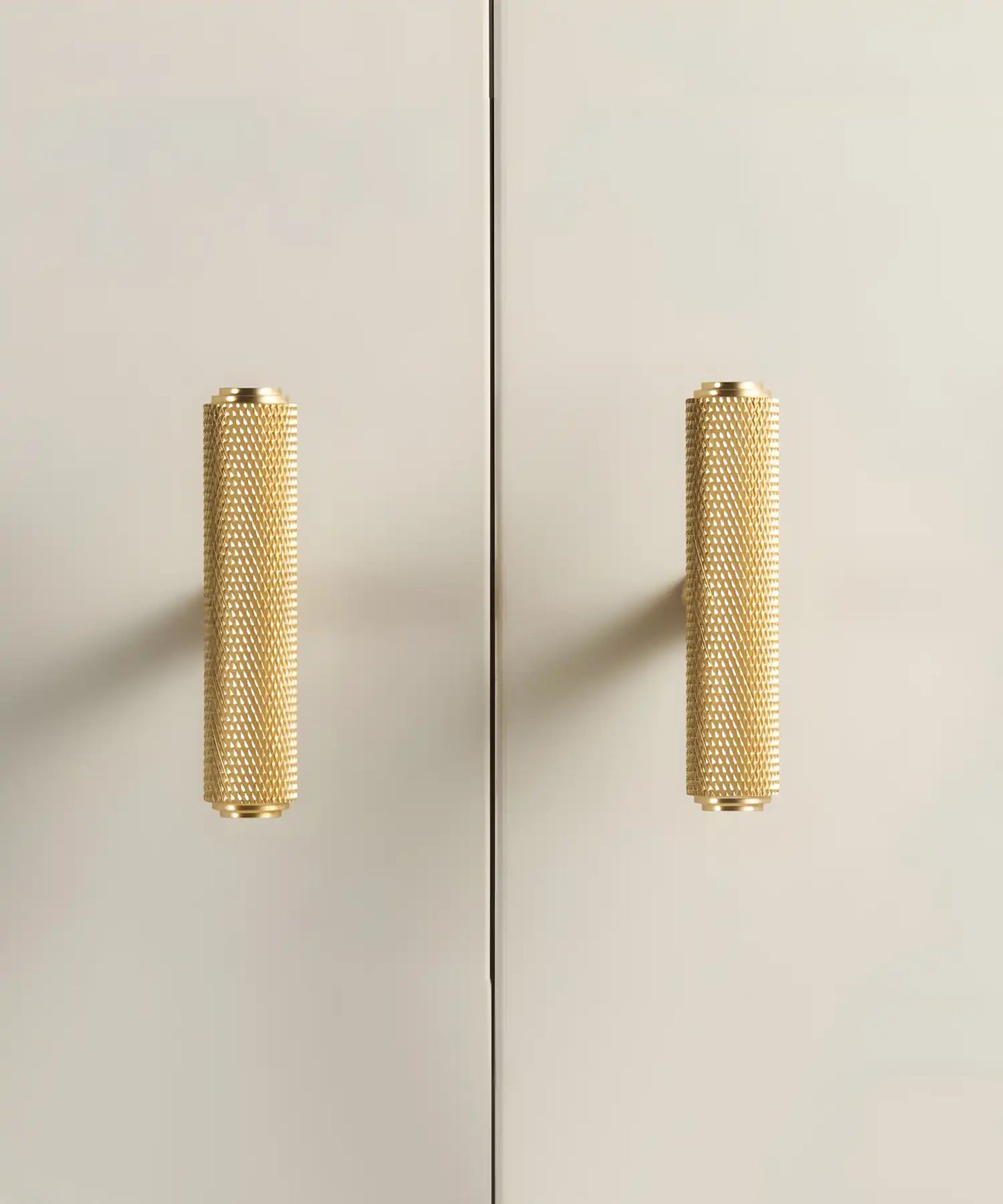 VELARA Knurled Solid Brass T-Bar Handle