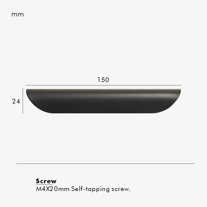 VELONA Solid Brass Edge Cabinet & Drawer Pull Handle