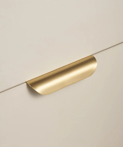 VELONA Solid Brass Edge Cabinet & Drawer Pull Handle