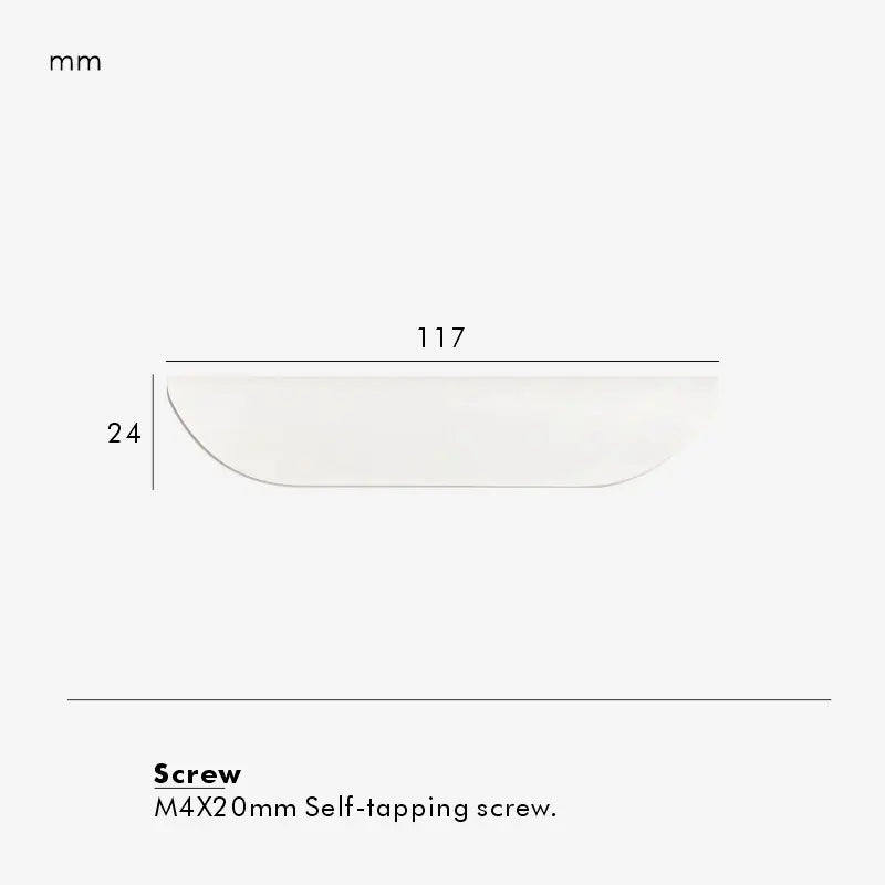 VELONA Solid Brass Edge Cabinet & Drawer Pull Handle