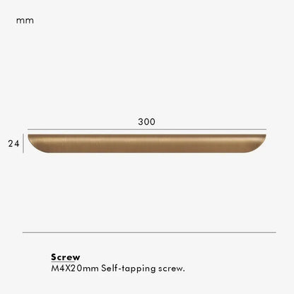 VELONA Solid Brass Edge Cabinet & Drawer Pull Handle