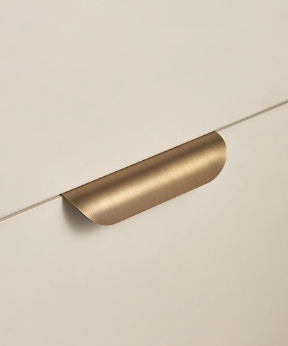 VELONA Solid Brass Edge Cabinet & Drawer Pull Handle
