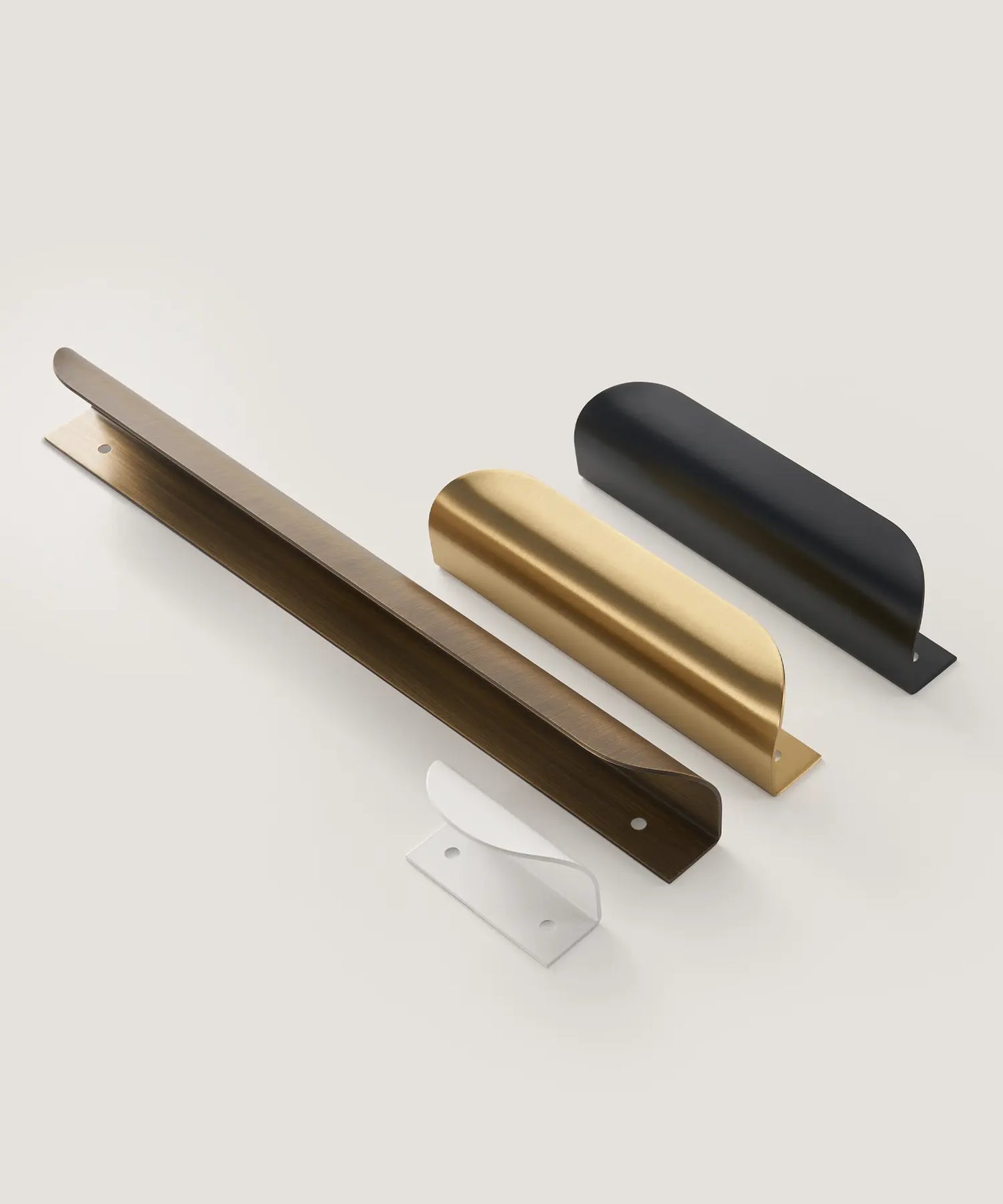 VELONA Solid Brass Edge Cabinet & Drawer Pull Handle