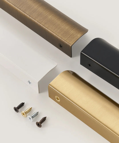 VELONA Solid Brass Edge Cabinet & Drawer Pull Handle