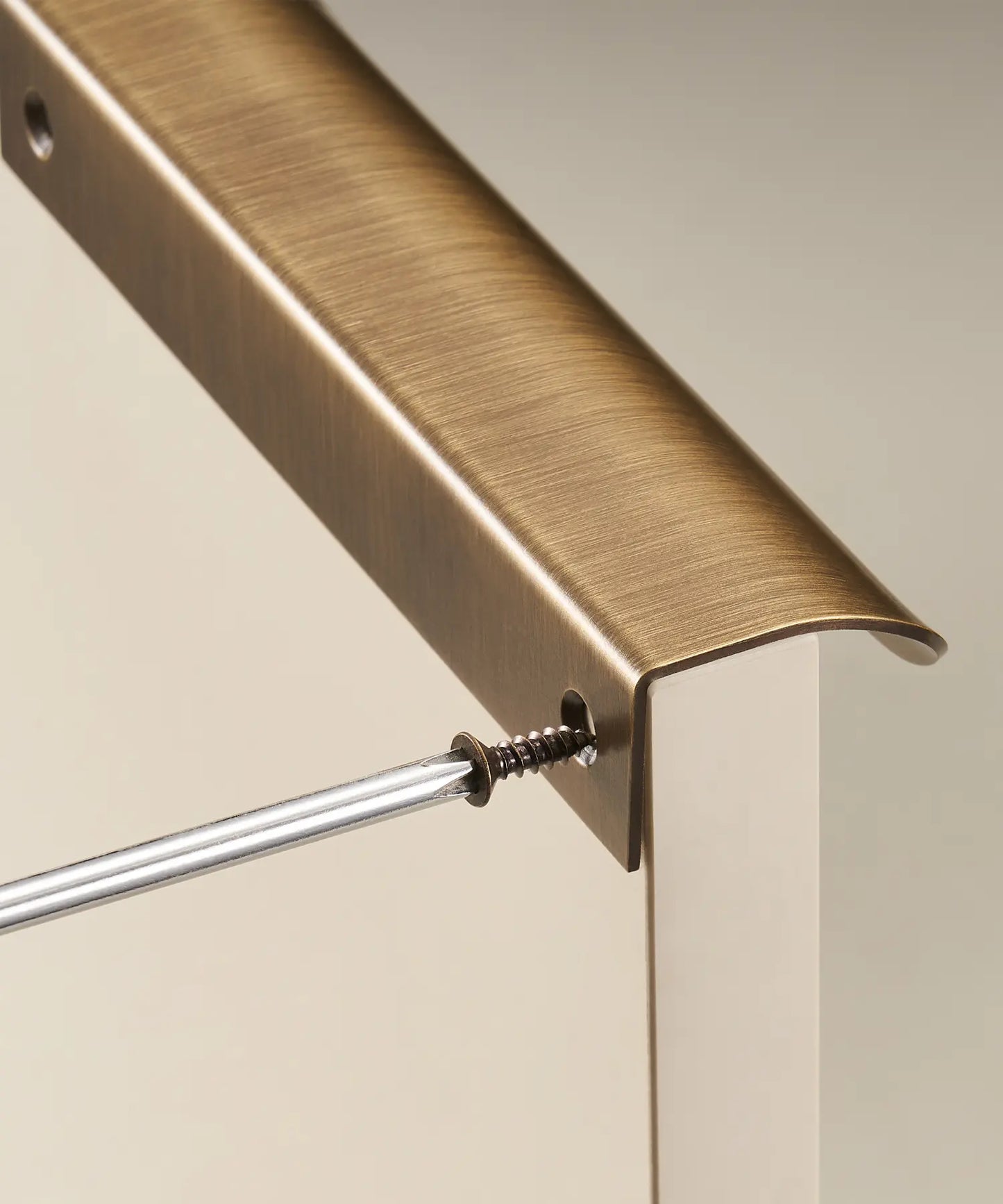VELONA Solid Brass Edge Cabinet & Drawer Pull Handle
