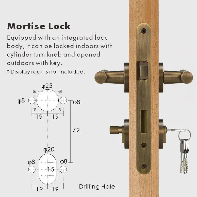 VERGE Brass Lever Door Handles Set