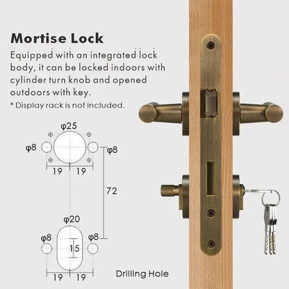 VERGE Brass Lever Door Handles Set