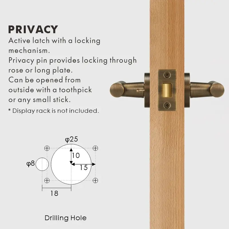 VERGE Brass Lever Door Handles Set