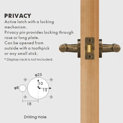 VERGE Brass Lever Door Handles Set