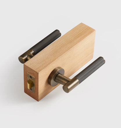 VERGE Brass Lever Door Handles Set