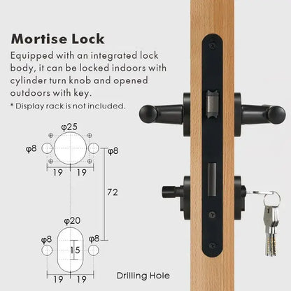VERGE Brass Lever Door Handles Set