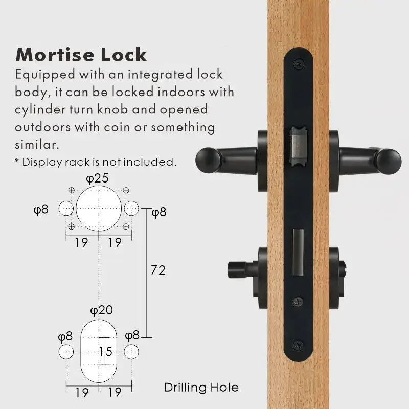 VERGE Brass Lever Door Handles Set