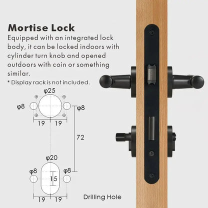VERGE Brass Lever Door Handles Set