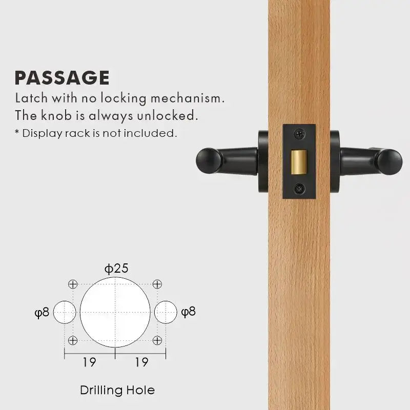 VERGE Brass Lever Door Handles Set
