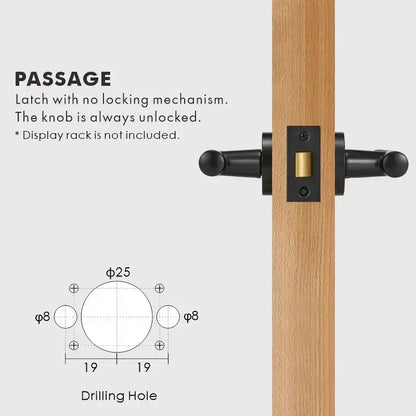 VERGE Brass Lever Door Handles Set