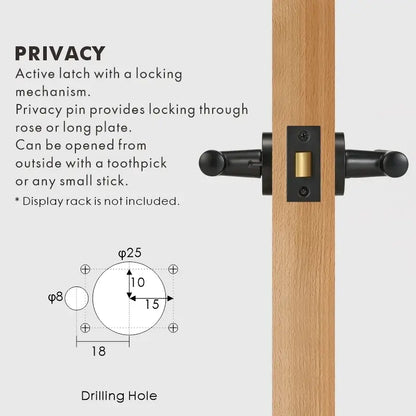 VERGE Brass Lever Door Handles Set