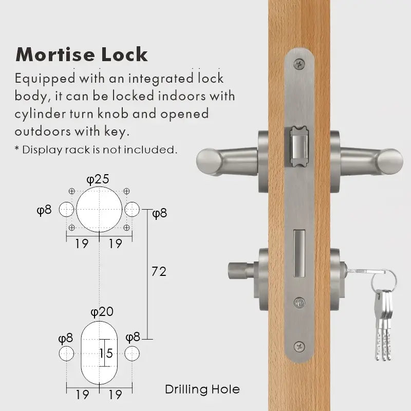 VERGE Brass Lever Door Handles Set