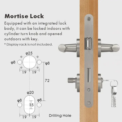 VERGE Brass Lever Door Handles Set