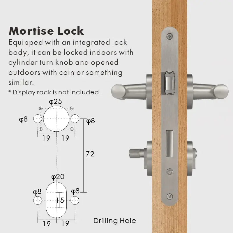 VERGE Brass Lever Door Handles Set