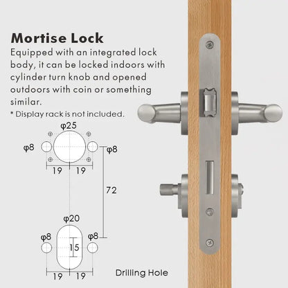 VERGE Brass Lever Door Handles Set