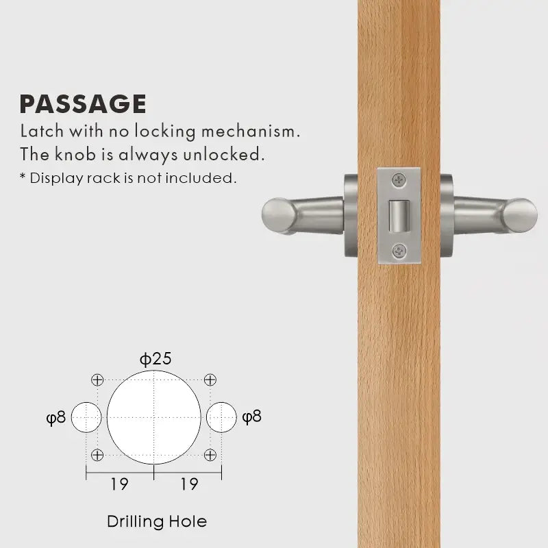 VERGE Brass Lever Door Handles Set