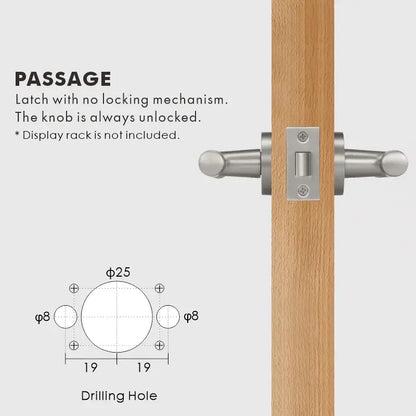 VERGE Brass Lever Door Handles Set