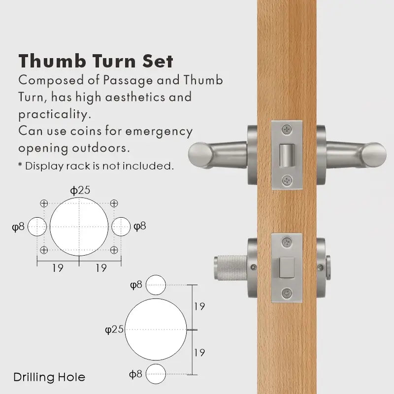 VERGE Brass Lever Door Handles Set