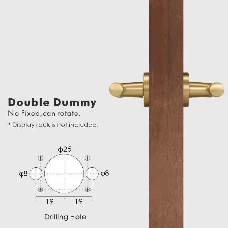 VERGE Brass Lever Door Handles Set