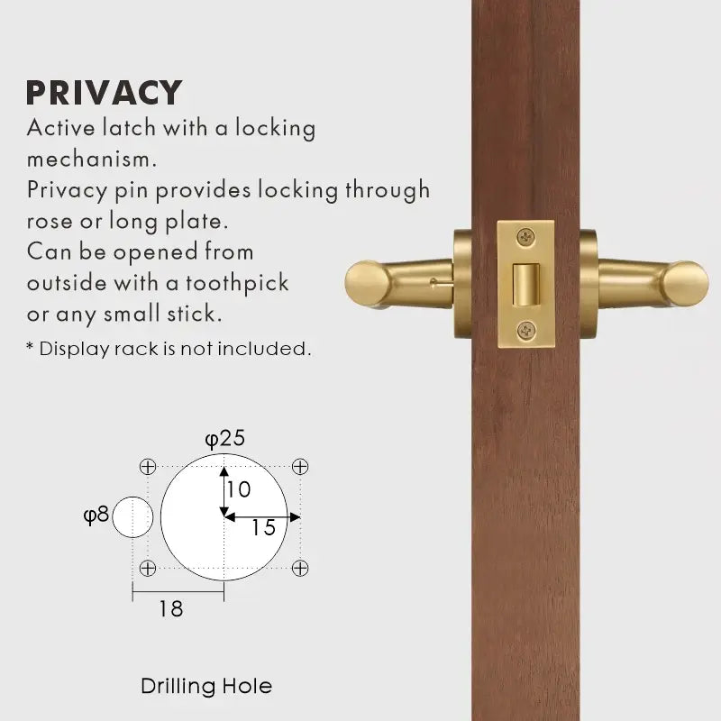 VERGE Brass Lever Door Handles Set