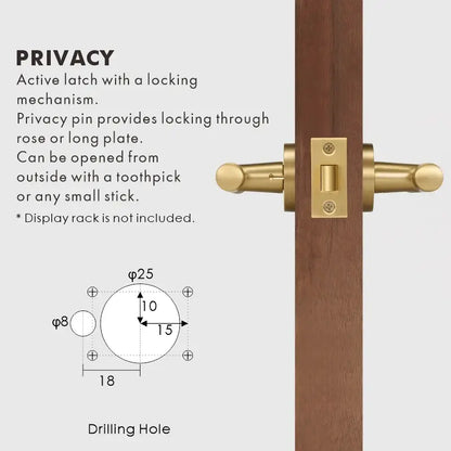 VERGE Brass Lever Door Handles Set