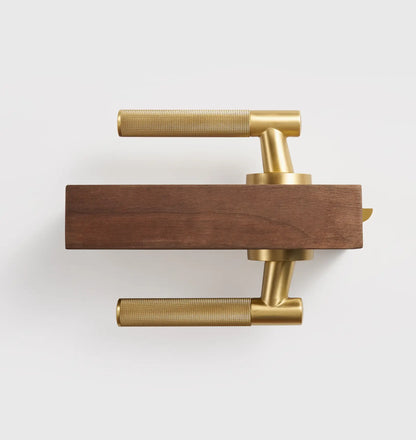VERGE Brass Lever Door Handles Set