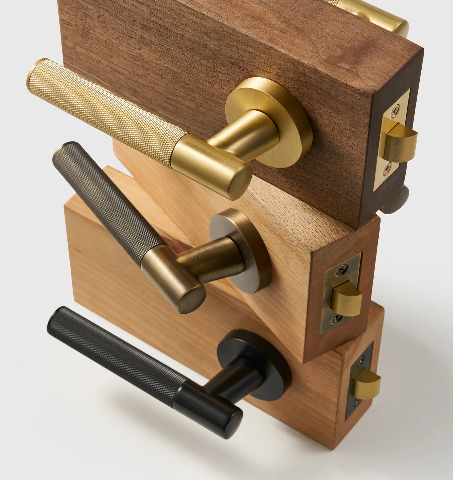 VERGE Brass Lever Door Handles Set