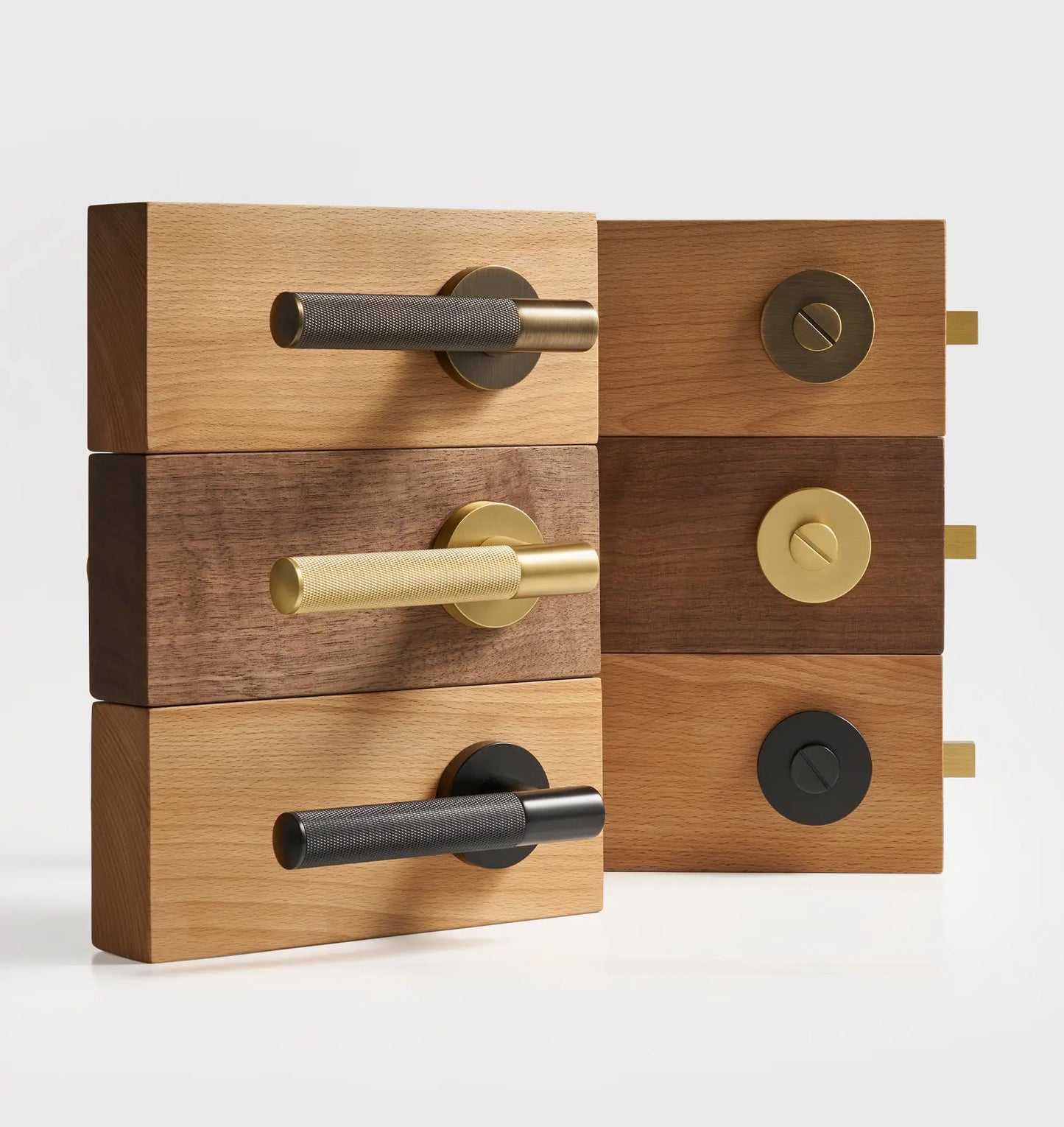 VERGE Brass Lever Door Handles Set