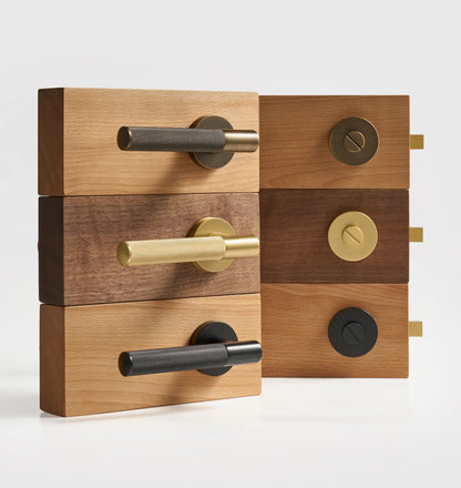 VERGE Brass Lever Door Handles Set