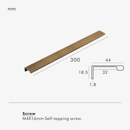 VISTRO Solid Brass Edge Pull Handle