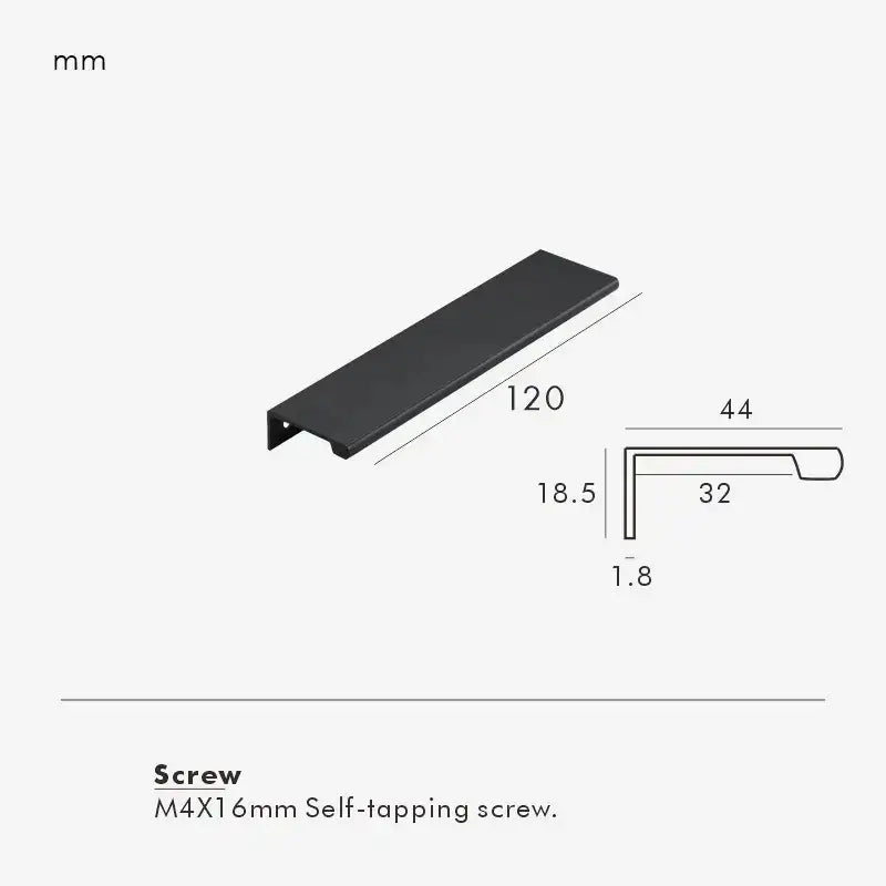 VISTRO Solid Brass Edge Pull Handle