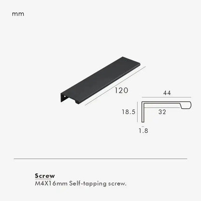 VISTRO Solid Brass Edge Pull Handle